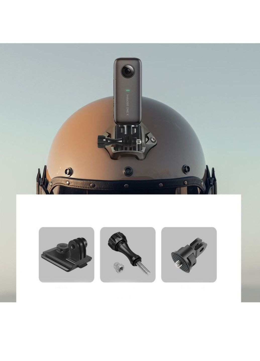 Крепление для GoPro и экшн камер на армейский (тактического) шлем NVG крепление + металлический затяжной болт + адаптер No Brand (283296851)