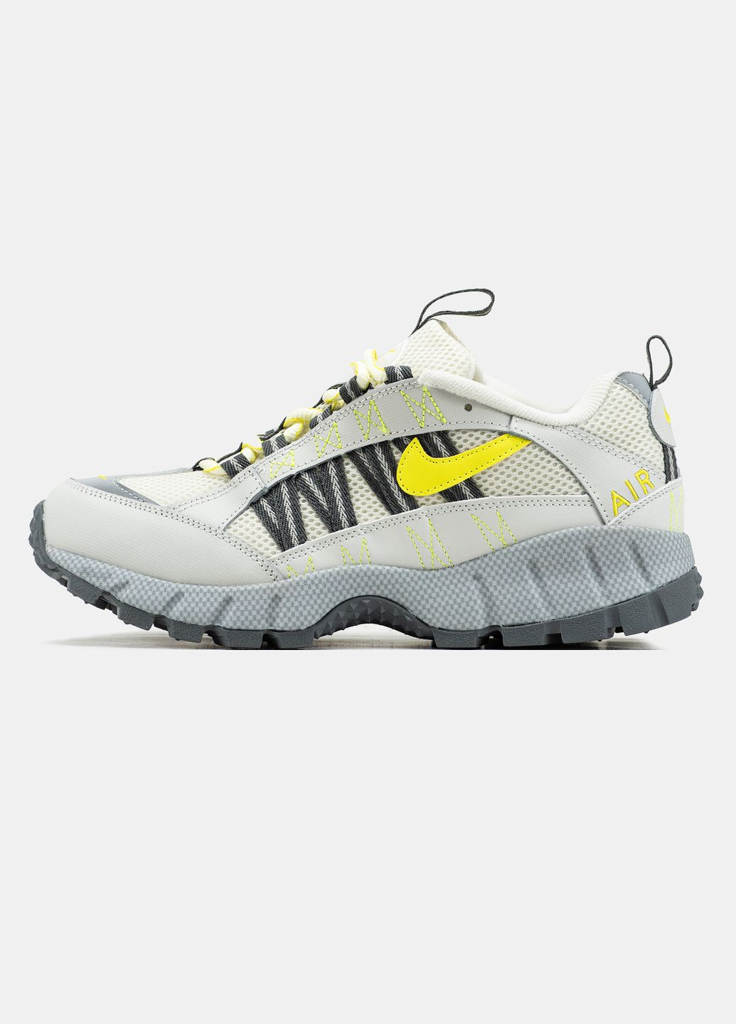 Серые демисезонные кроссовки мужские nike air humara grey yellow | найк аир хумара серые жёлтые No Brand