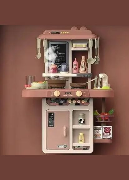 Кухня игровая с водой паром светом звуками 42 предмета Кремова (889222) Limo Toy (301422311)