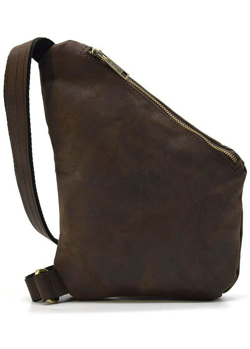 Сумка чоловіча через плече сумочка слінг в дорогу планшет спортивний для документів барсетка для телефону Коричневий 34385 TARWA (332164461)