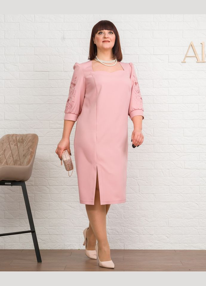 Розовое платье 14491-3 Alenka Plus
