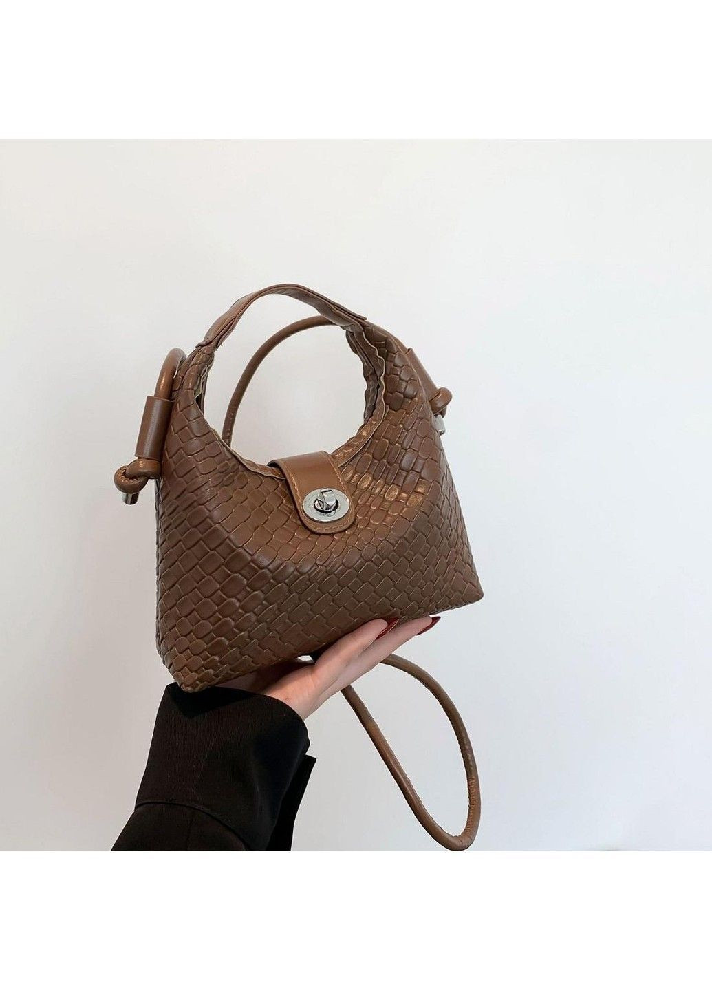 Маленьке плетене крос боді екошкіра P1-913DB Lilly (369892907)