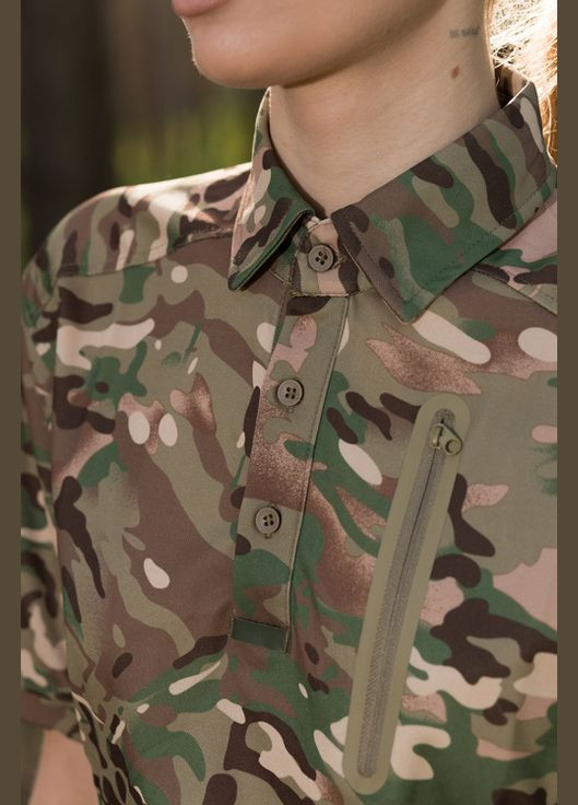 Женская футболка поло тактическая камуфляж BEZET (291437885)