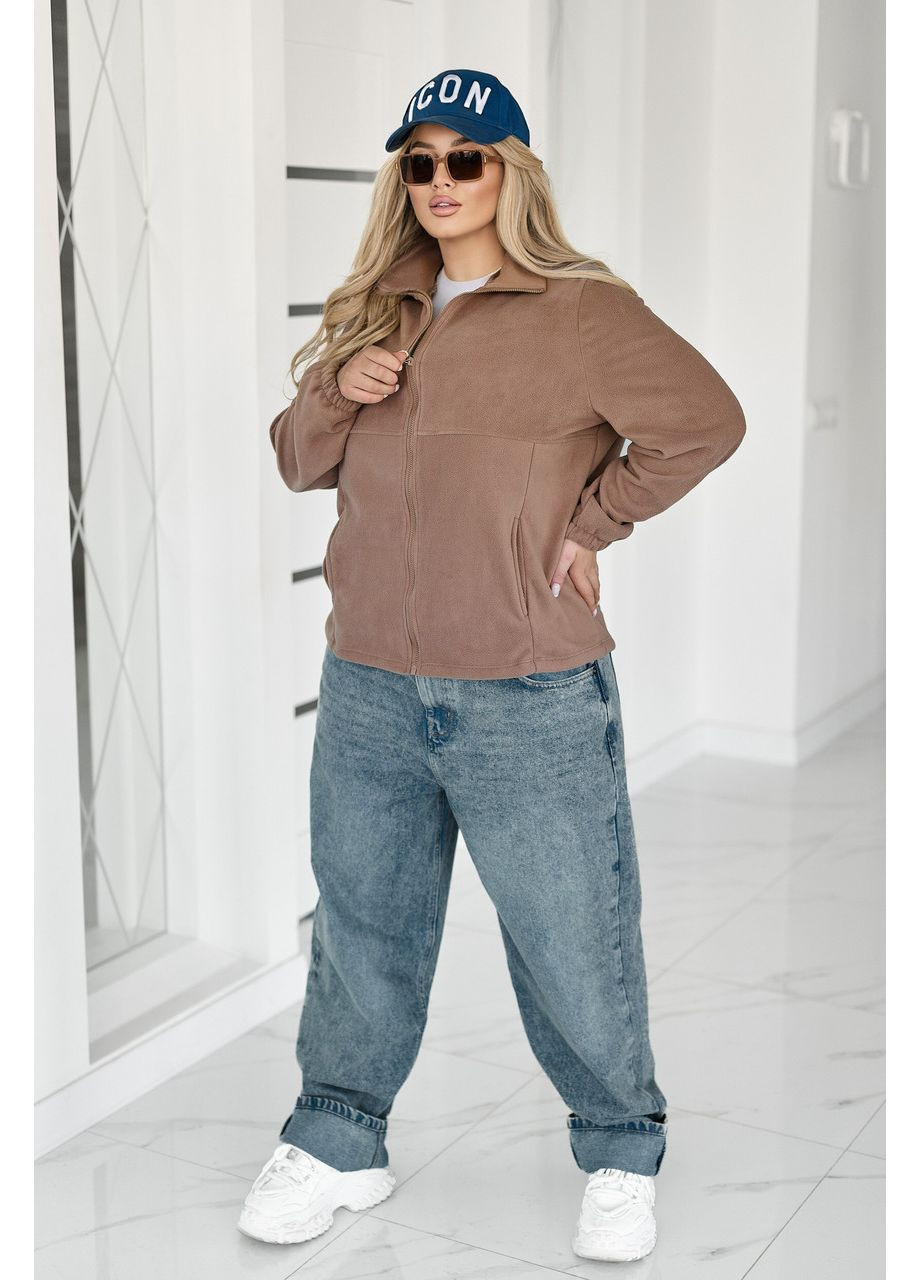 Флісова жіноча кофта на блискавці Fashion (370642862)