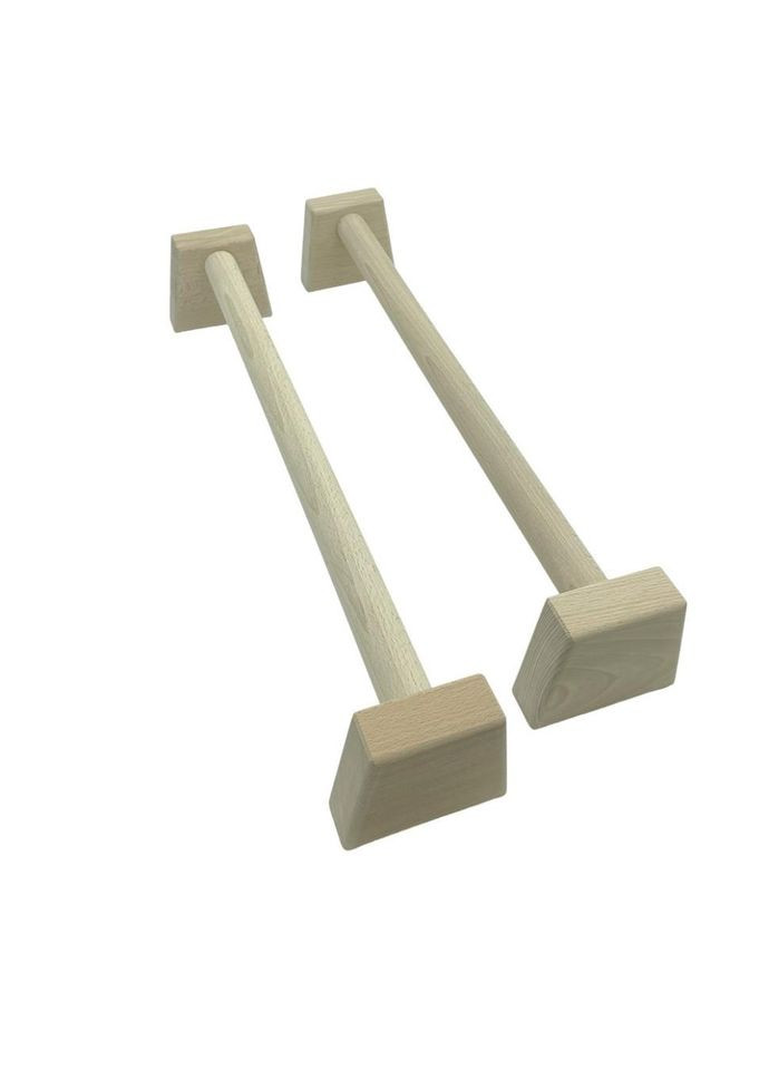 Паралетси, упори для віджимання дерев'яні Wood Gym Push Up NE-WD-50 з бука 50 см 2 шт No Brand (330601744)