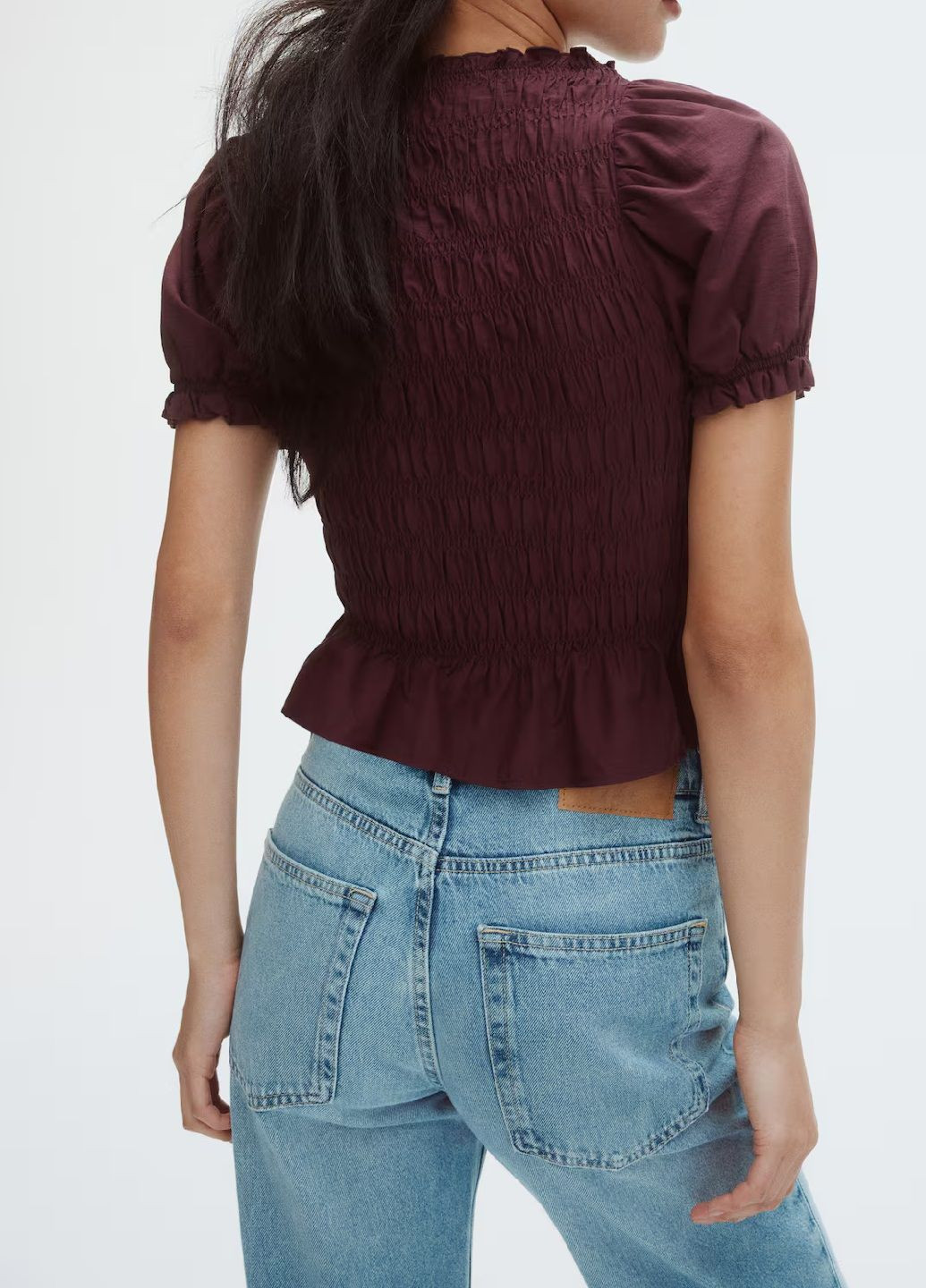 Бордова блузка H&M