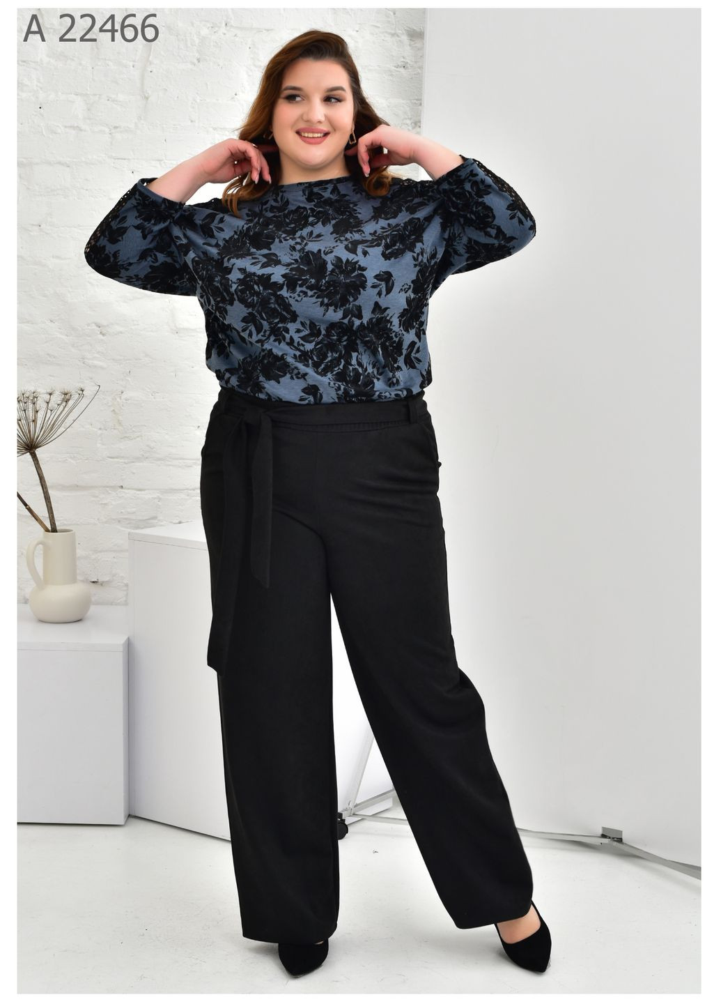 Жіночі штани із замші великого розміру SK (286327408)