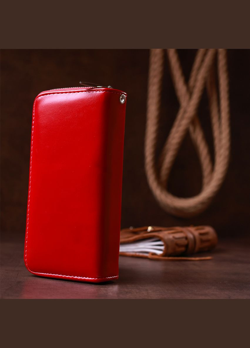 Жіночий гаманець з екошкіри з монетницею 19054 Рожевий KIVI (306882155)