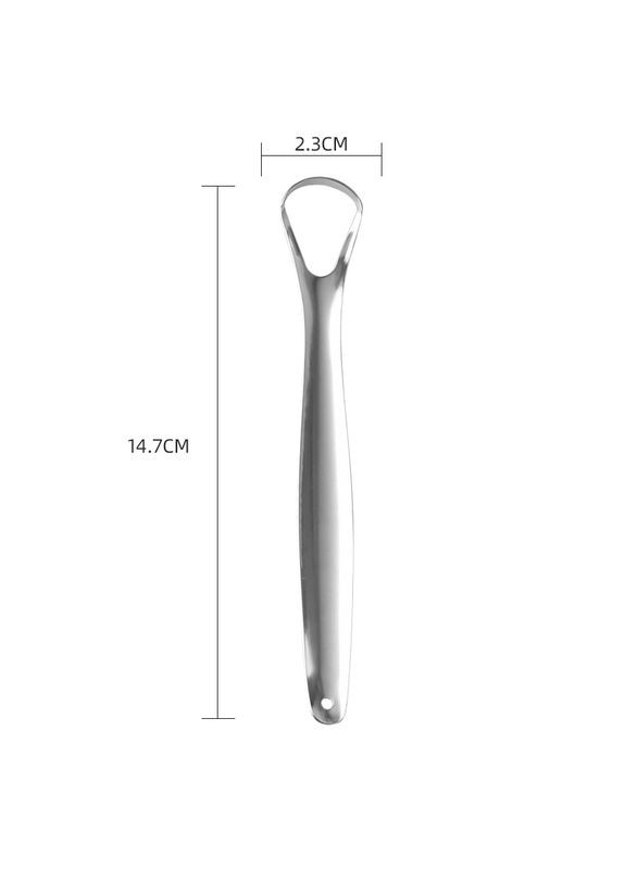 Гигиенический очиститель языка щетка-скребок из нержавеющей стали Tongue Scarper 29324 No Brand (322594643)
