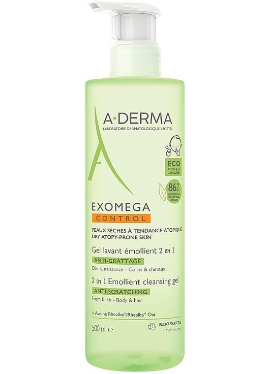 Пом'якшувальний очищувальний гель Exomega Control Emollient Cleansing Gel 2in1 200ml (679233-20927) A-Derma (368636927)