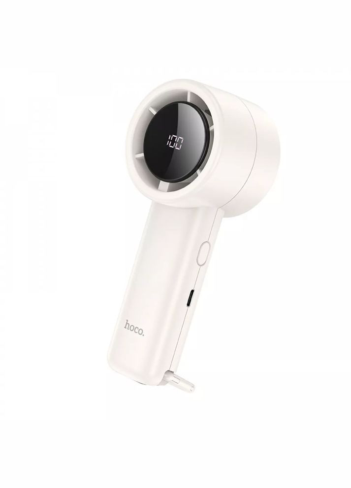 Портативний вентилятор HX63 — 5 швидкостей, дисплей, акумулятор 2000 мА·г Hoco (337114269)