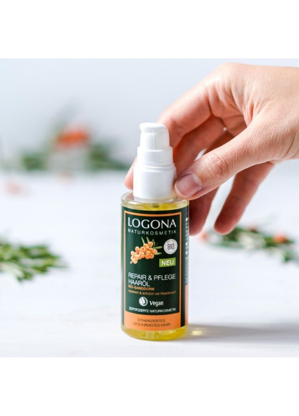 БИО-Масло-реконструктор волос Облепиха 75 мл Logona (298055715)