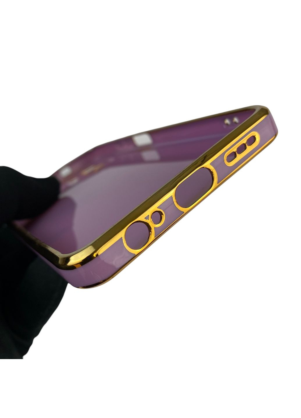 Чехол для POCO M5s с защитой камеры с золотой окантовкой на поко м5с черничный gs1 Xiaomi (366236646)