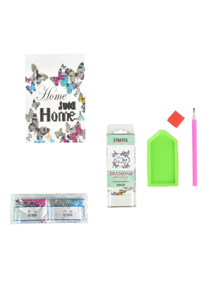 Алмазна мозаїка для дітей від 6 років Дім — наймиліше всього бавовняна для творчості см Strateg (362431642)