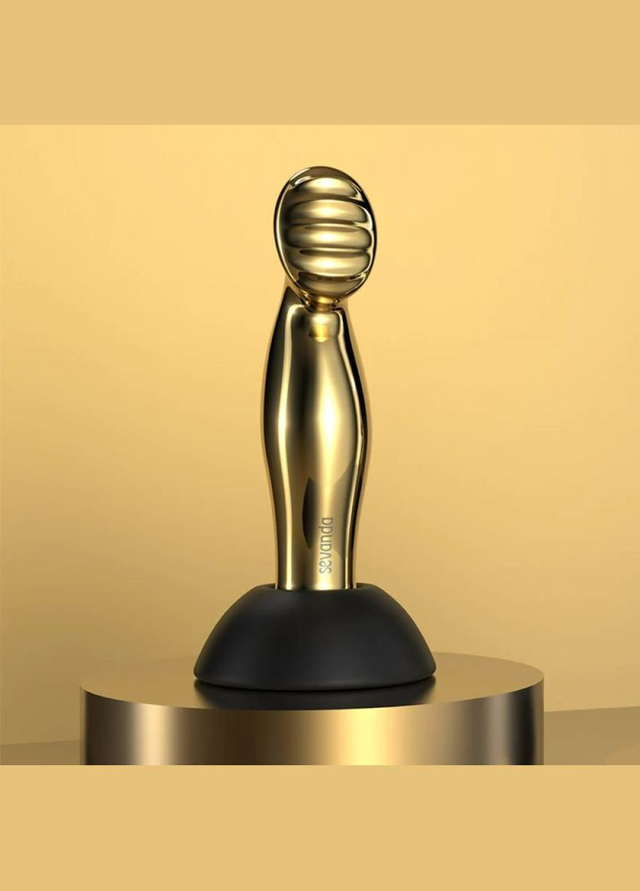 Массажер простаты металлический золото с вибрацией Lockink No Brand (303890092)