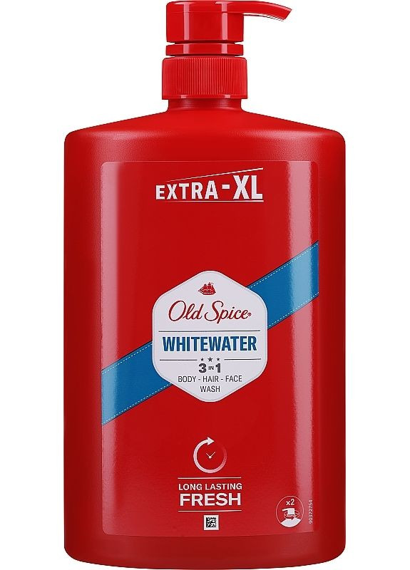 Шампунь-гель для душа 3 в 1 Whitewater Shower Gel + Shampoo 3 in 1 1000ml (2-1147883) Old Spice (369797436)