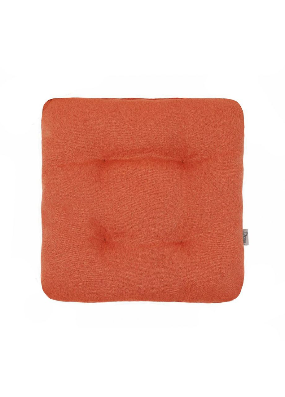 Подушка на садові стільці рогожка см помаранчевий No Brand (324828797)