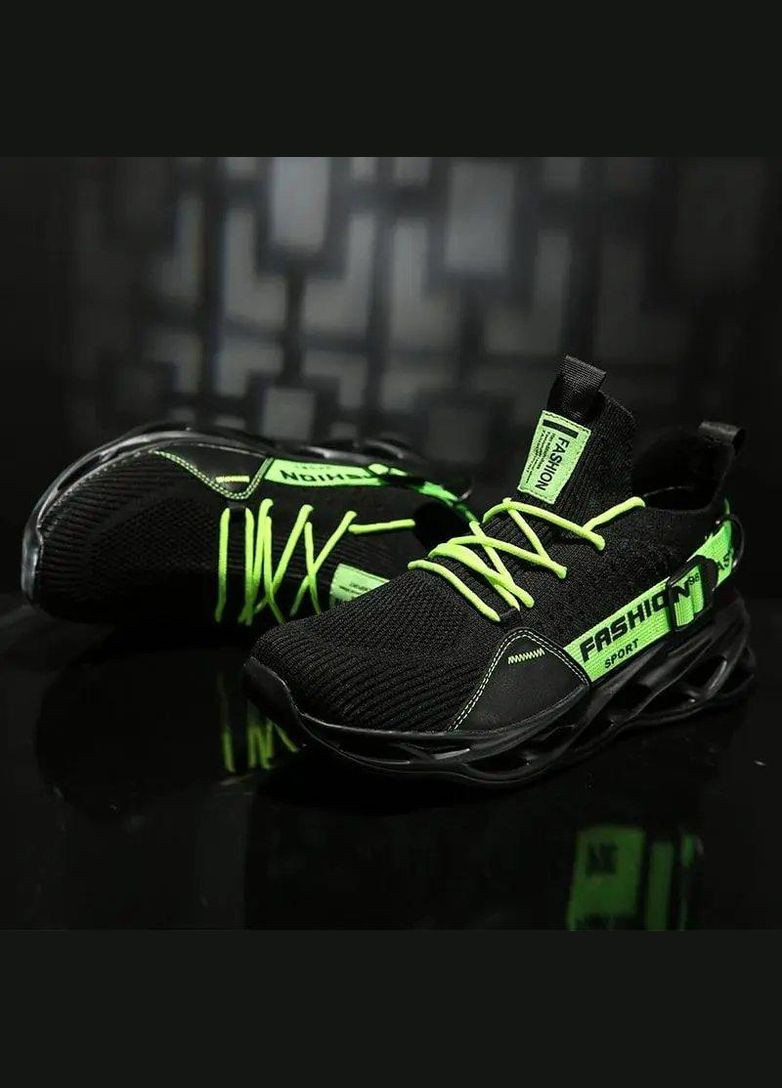 Спортивные (женские) кроссовки «Fashion Sport» черного цвета, 36 размер Trends чёрные демисезоны (329745957)