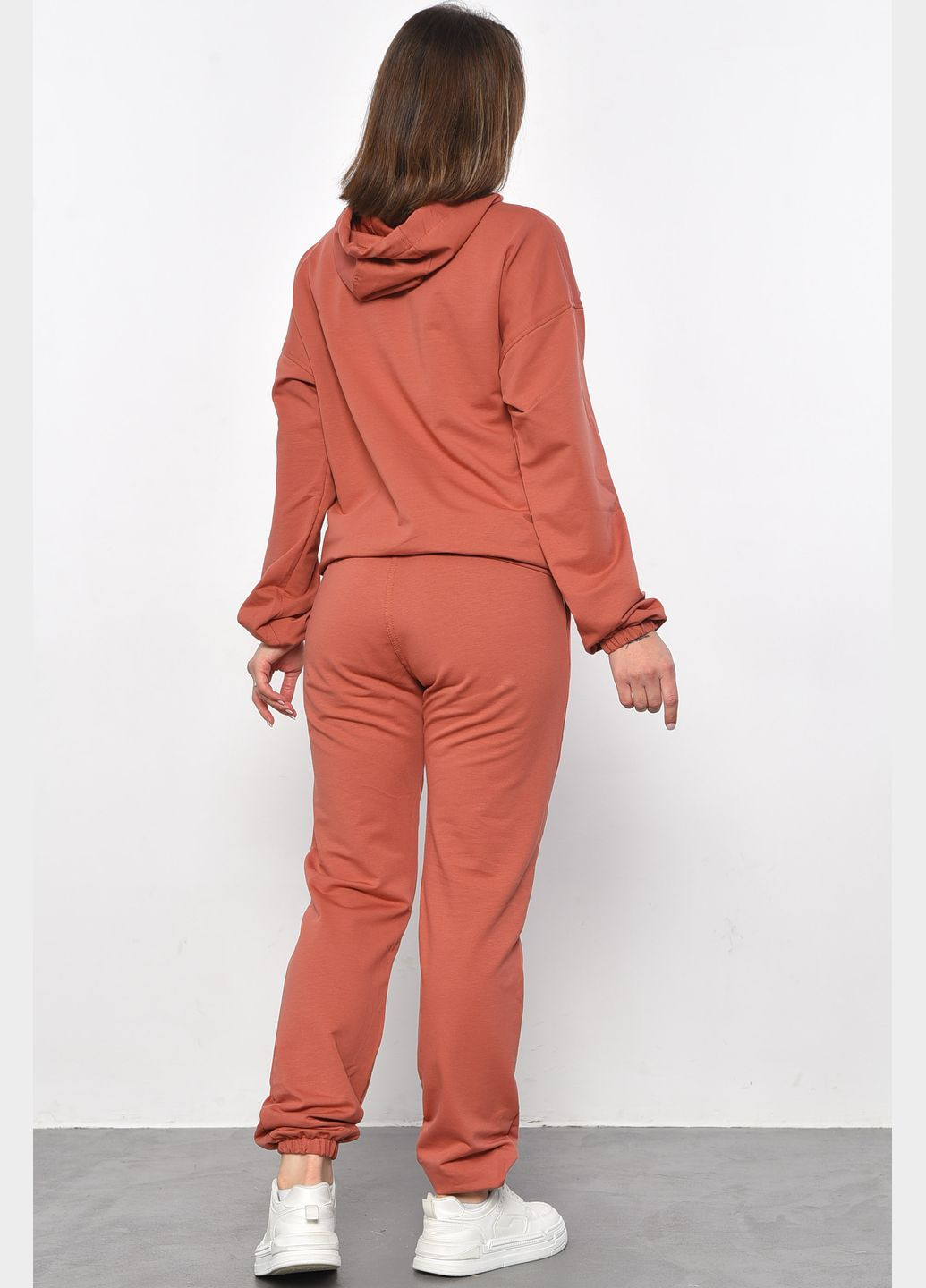 Спортивний костюм жіночий теракотового кольору Let's Shop (293765116)