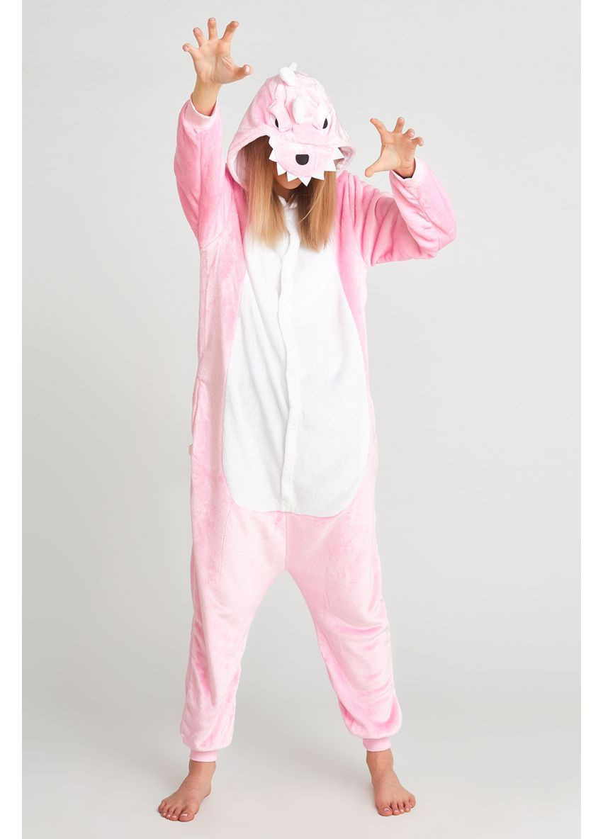 Пижама кигуруми Розовый дракон M (155-165 см) Jamboo (369669449)