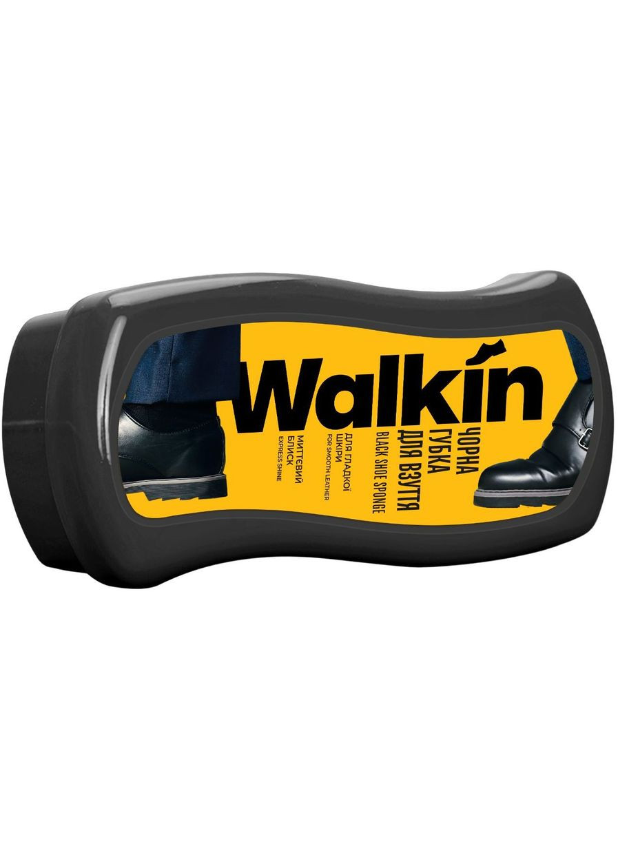 Губка-волна для обуви из гладкой кожи, черная Walkin WK003 (342714597)