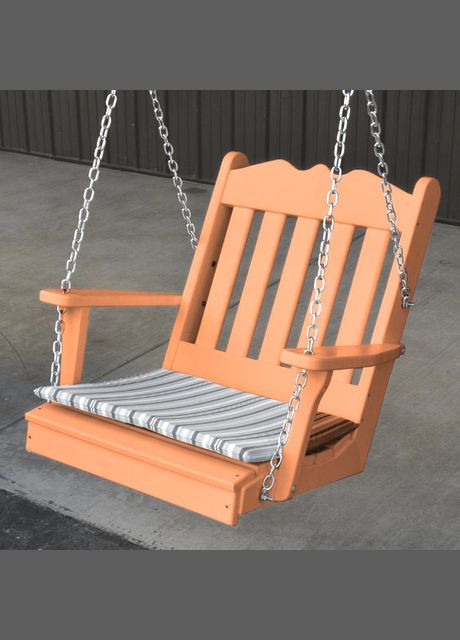 Диван-качеля садовая из дерева Бусаид грейпфрут (СКЛ-000954) No Brand (328960584)