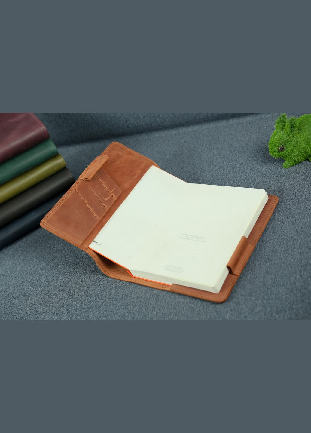 Кожаная обложка для ежедневника формата А5, Модель №12, натуральная Винтажная кожа, цвет Коньяк Berty (299397071)