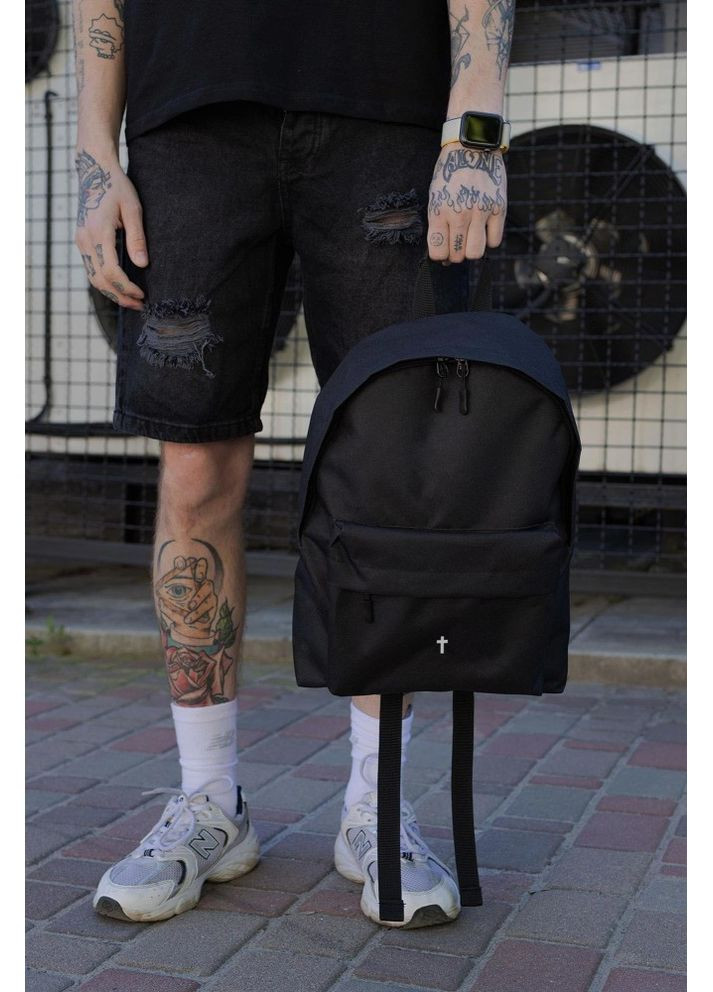 Повседневный школьный рюкзак Compact с принтом Dagger Black Without (349454421)