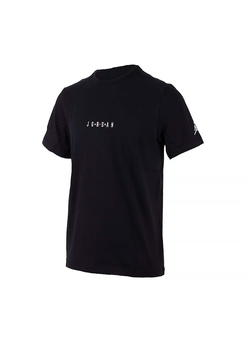 Черная мужская футболка jordanemb air crew черный Jordan