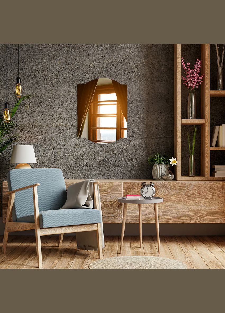 Дзеркало акрилове самоклеюче 300x400ммx2мм SW-00001522 Sticker Wall (297915337)