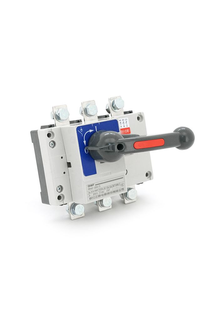 Ручний вимикач/роз'єднувач/рубильник NH40-250/3, 380V, 250A, стандартна рукоятка Chint (370616190)