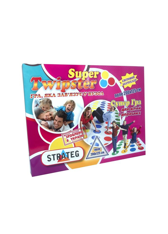 Розважальна гра для компанії "Super Twipster" 11386 поле 200х125 см Strateg (343275917)