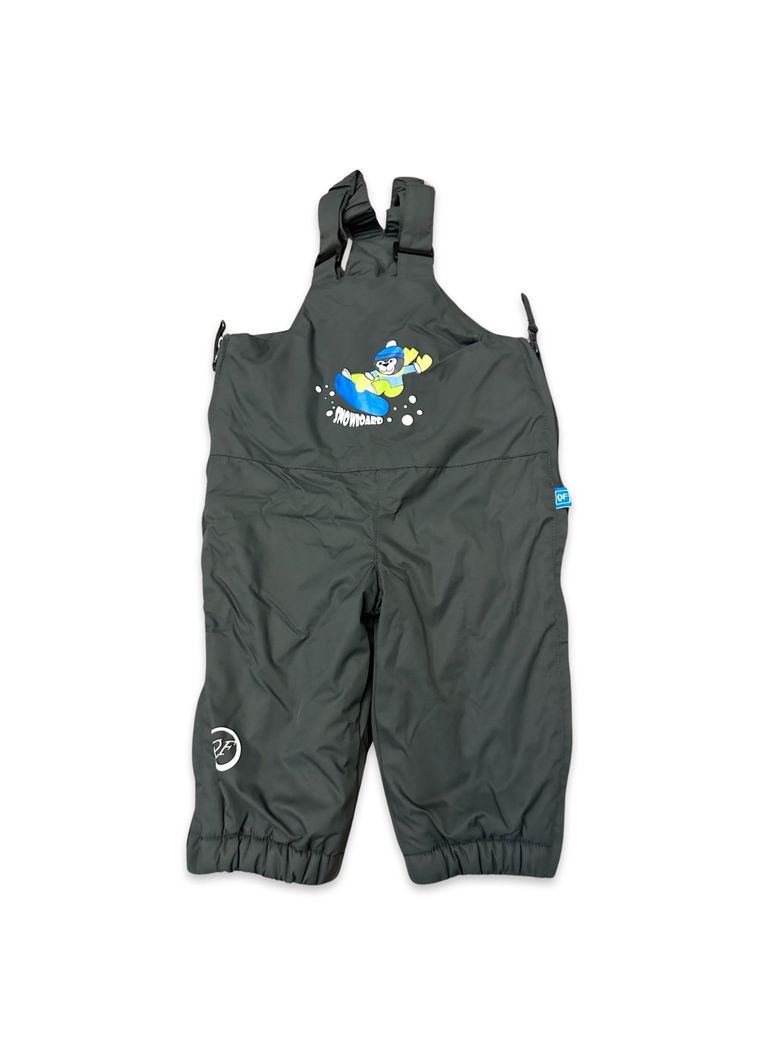 Дитячий зимовий напівкомбінезон QuadriFoglio Графітовий (0163) Quadri foglio (351506246)