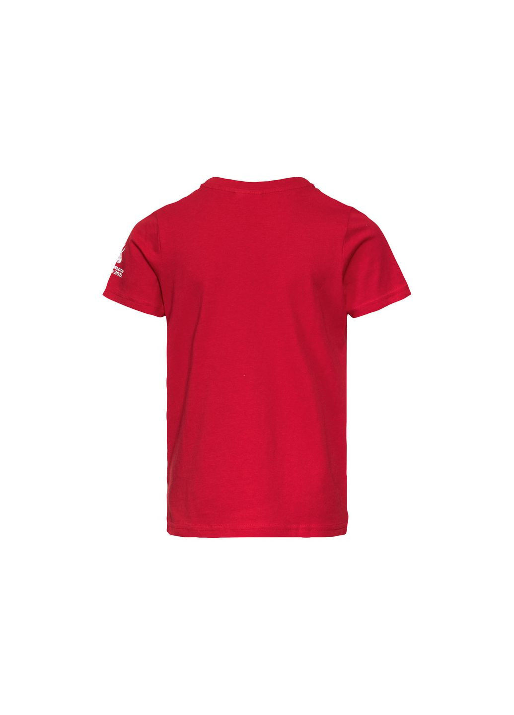 Красная демисезонная футболка хлопковая з принтом для мальчика fifa germany 419760 Lidl