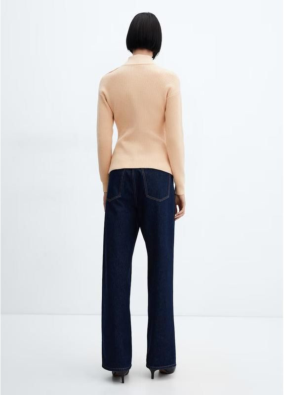 Персиковий вʼязаний светр джемпер кофта Mango