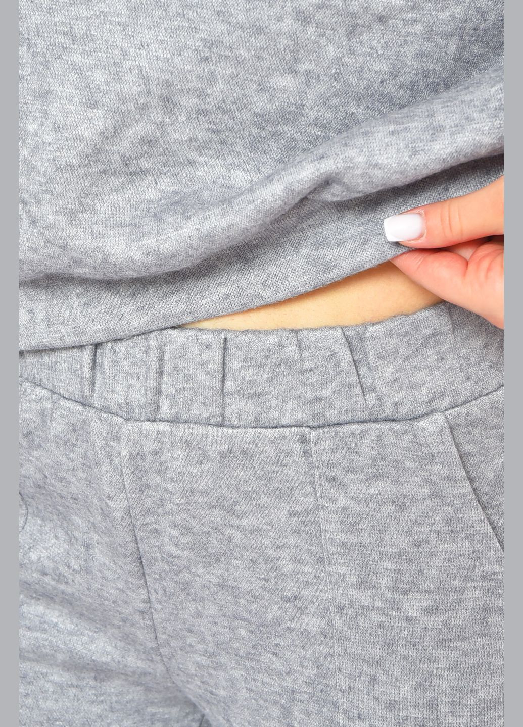 Спортивний костюм жіночий ангоровий сірого кольору Let's Shop (328082913)