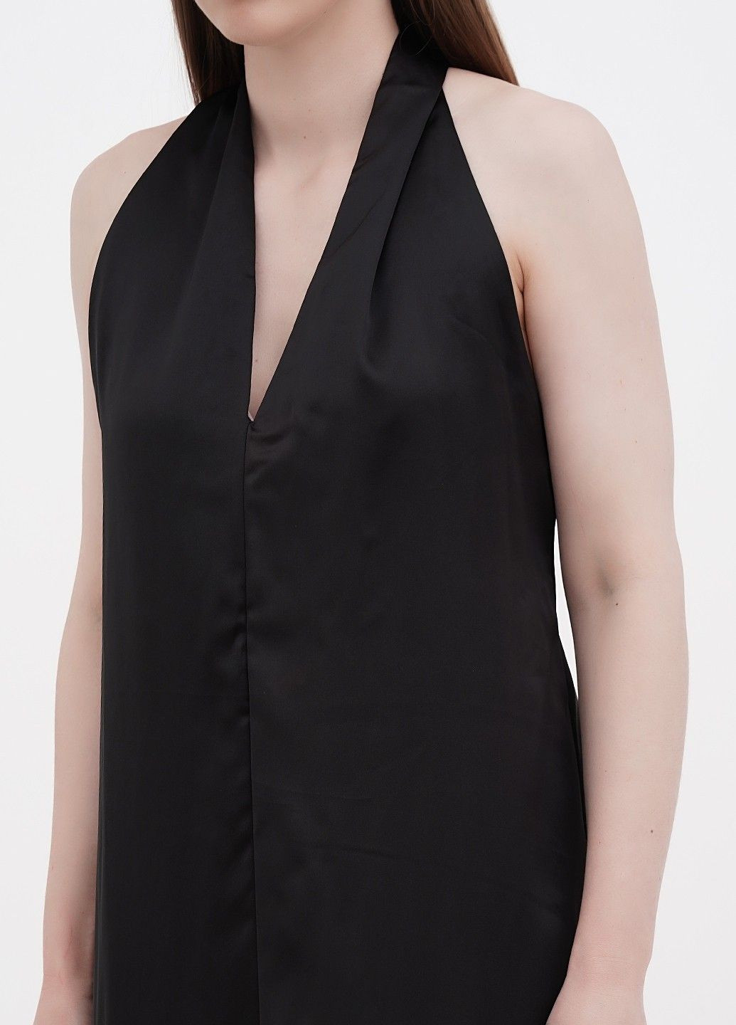 Черное коктейльное платье Bishop + Young однотонное