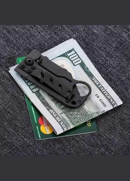 Зажим для денег — чем складной 6682 BK No Brand (370770517)