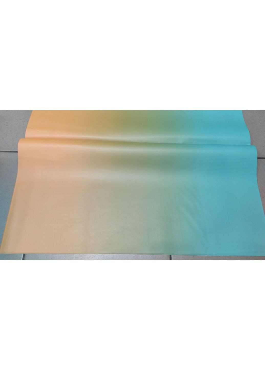 Калька флористическая для цветов и подарков 57х57см. 20 листов оранжевый с морской волной. Plus-plus (352751188)