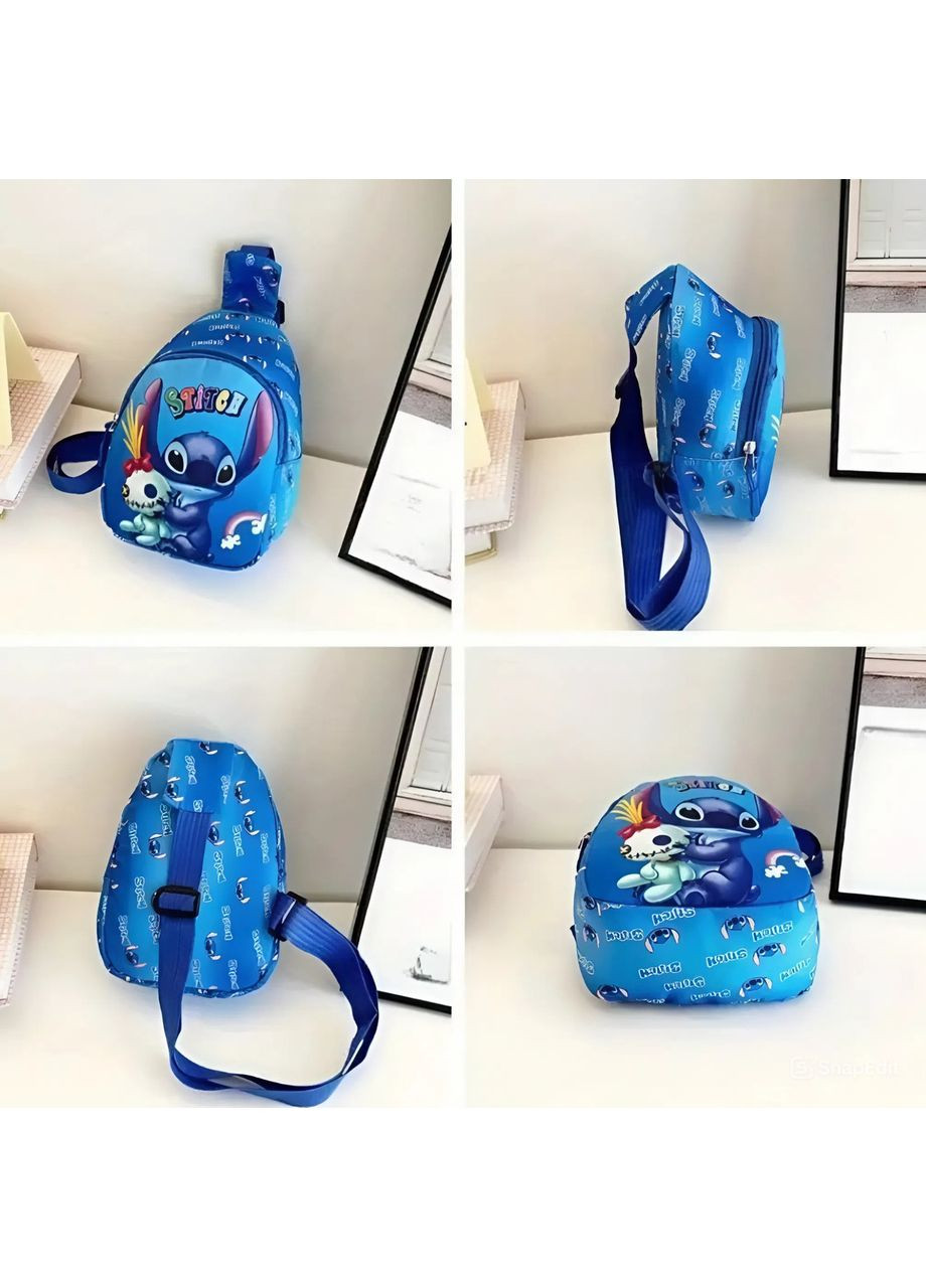 Дитяча сумочка через плече з героями "Стич" — яскравий аксесуар для маленьких модників No Brand (355794648)