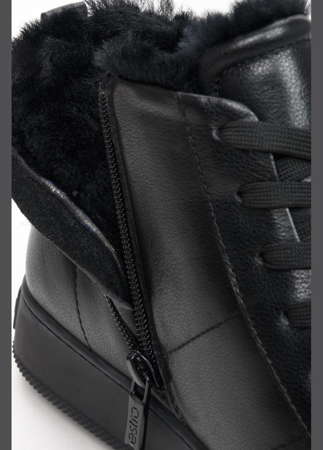 Зимние ботинки-спорт, цвет черный Estro
