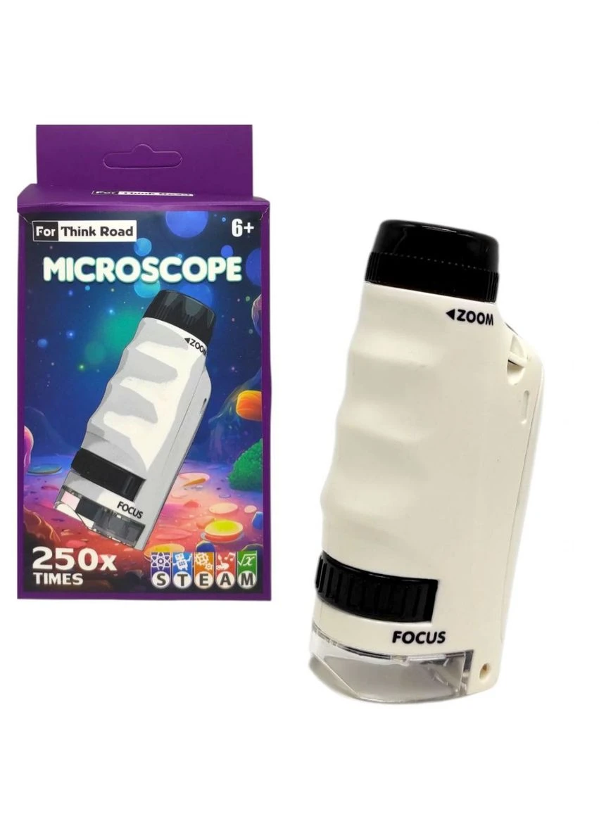 Мікроскоп 250х збільшення (БІЛИЙ) MIC (378657707)