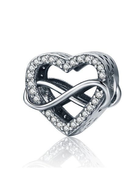 Серебряный шарм "Сердце" No Brand (331166630)