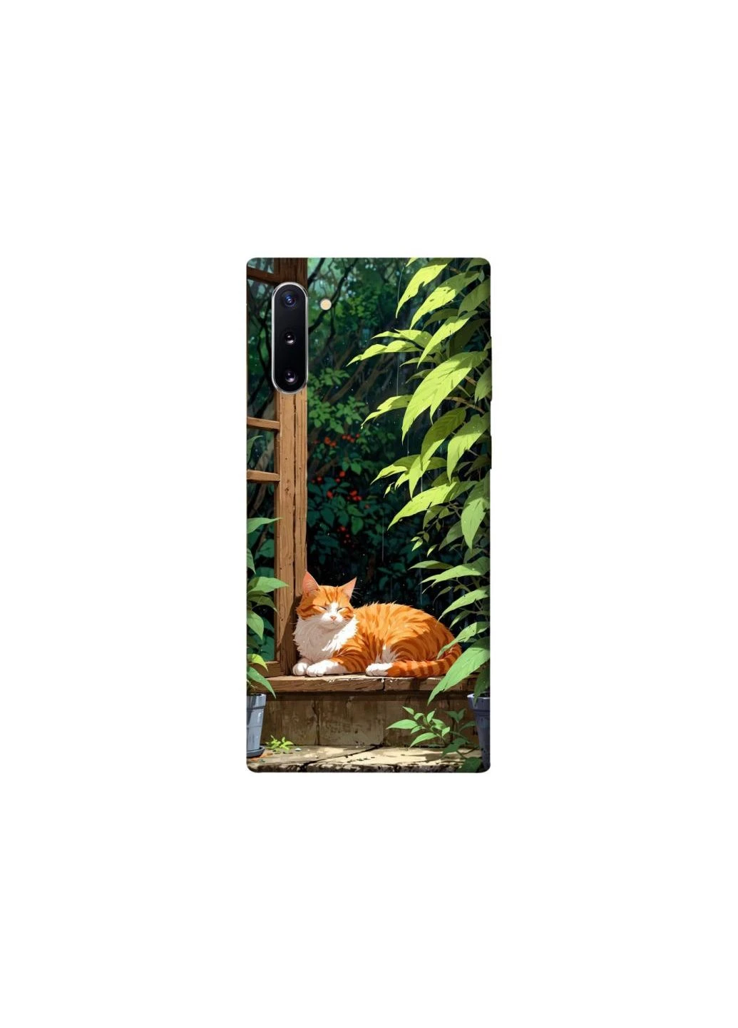Чехол на Samsung Galaxy Note 10 red cat Frontalka (353323631)