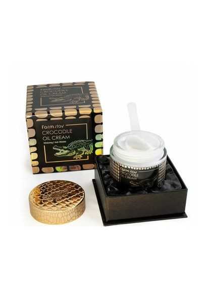 Крем для лица с жиром крокодила Crocodile Oil Cream 70 мл (8809187043075) FarmStay (349754204)