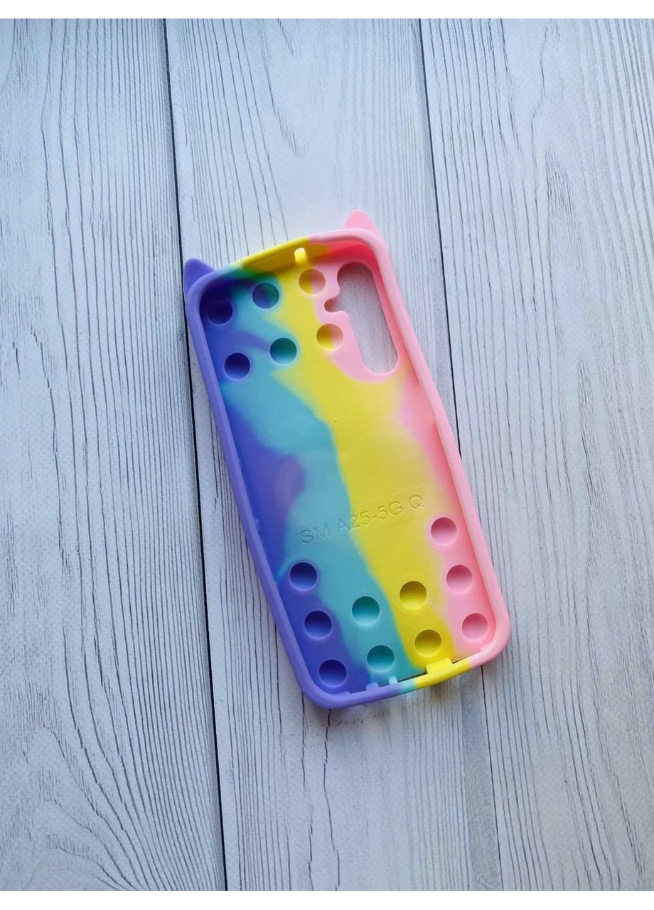 Силіконовий чохол Попит Антистрес PopIt на Samsung Galaxy A25 (A256) Попіт Котик Creative (356124283)