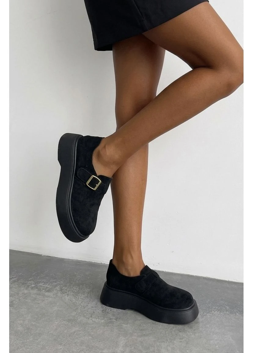 Let's Shop Туфлі жіночі чорного кольору лофери чорний з штучна шкіра, україна — демісезон (401280829)