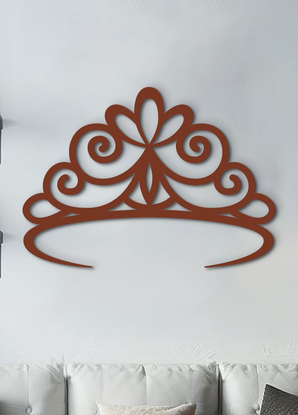 Картина лофт, настінний декор для дому "Корона принцеси", декоративне панно 80х55 см Woodyard (292012878)