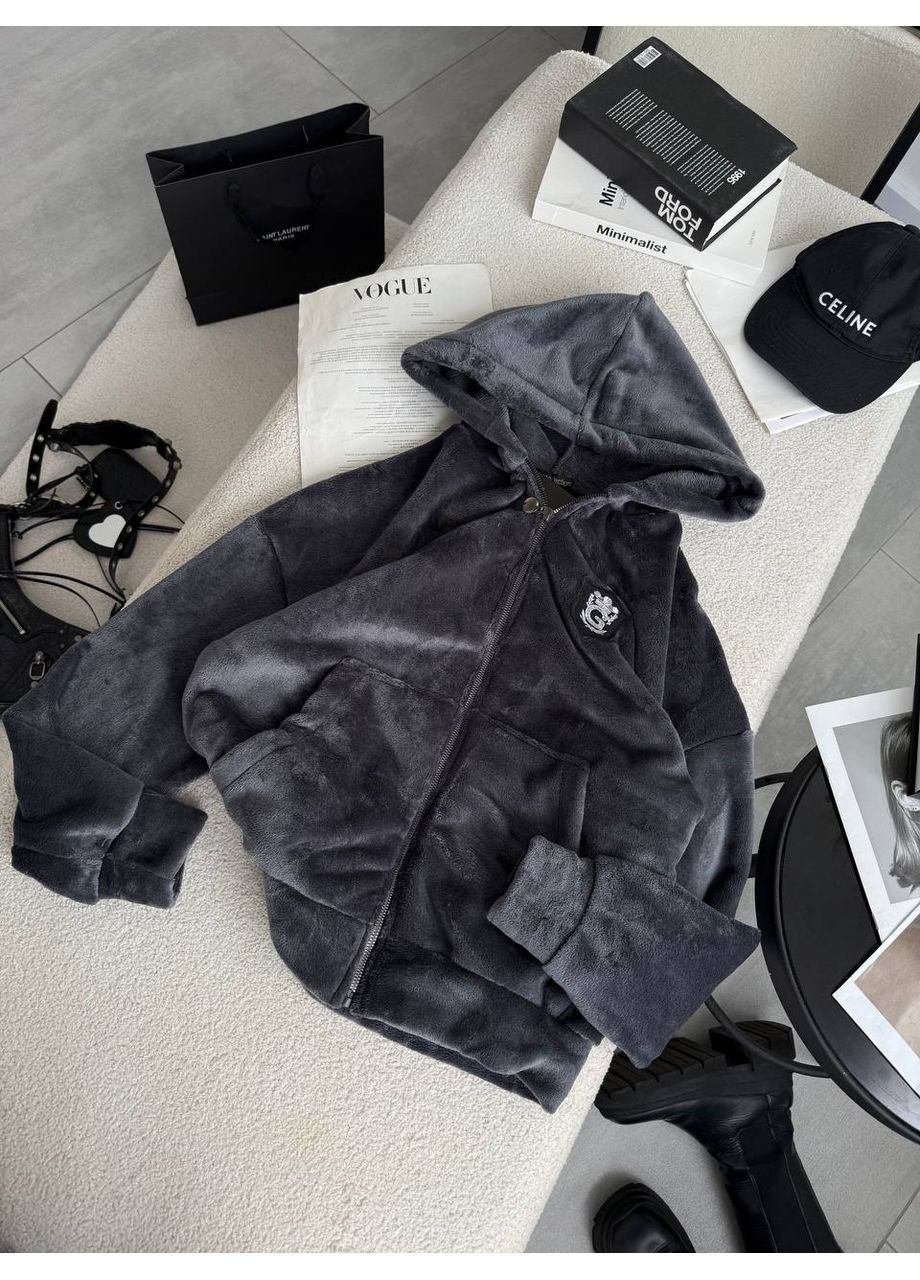 Жіночий махровий бомбер FINO Mode на блискавці (362137305)