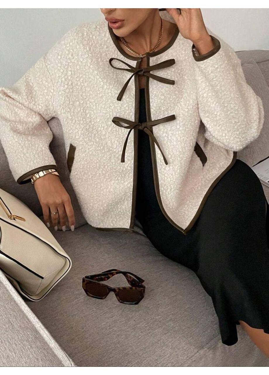 Жіночий бомбер-шуба FINO Mode на зав'язках (360751091)